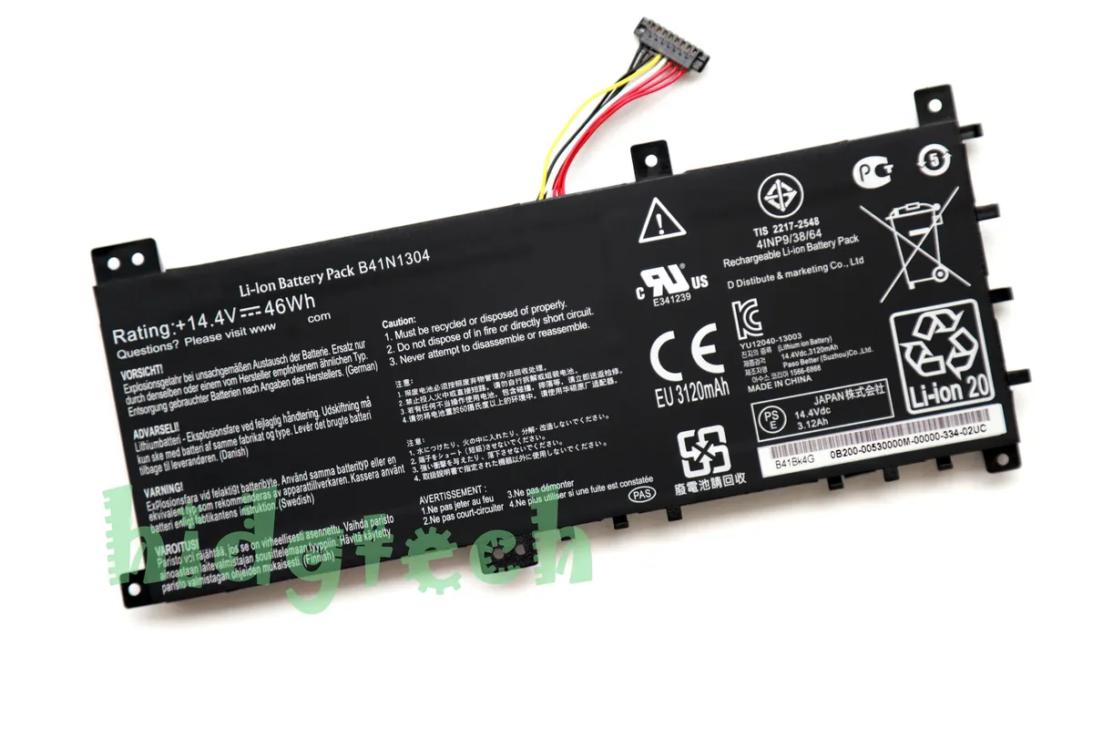 Beisite Beisite B41N1304 46Wh 14.4V laptop battery — product photo