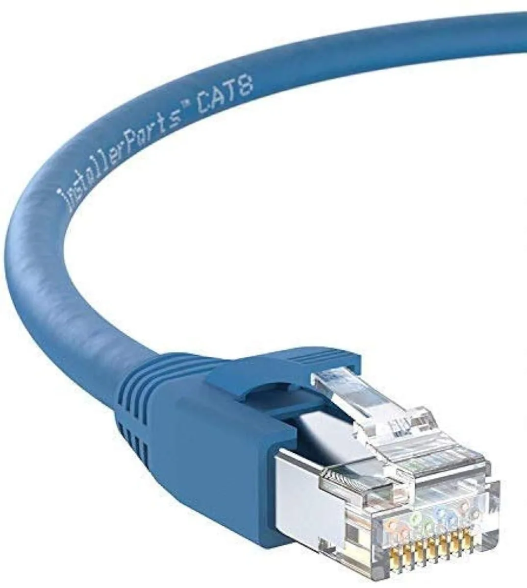 Bipra Bipra 2 in 1 accessory 10 pack 3 ft blue Cat8 40 Gbps 2000 MHz 24 AWG — product photo