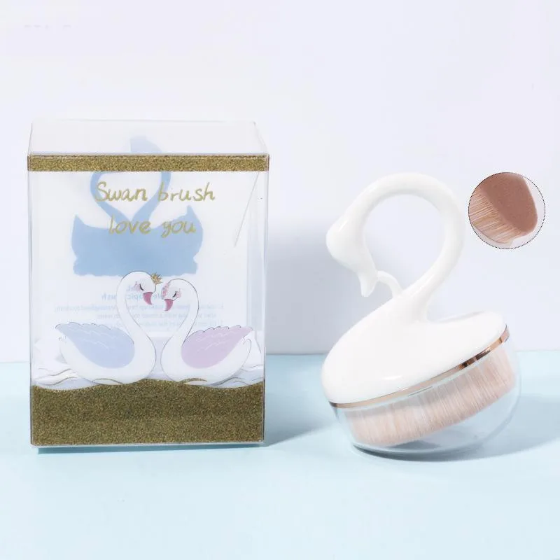DAXINQI DAXINQI Swan Shaped Foundation Brush White 8cm 73g — product photo