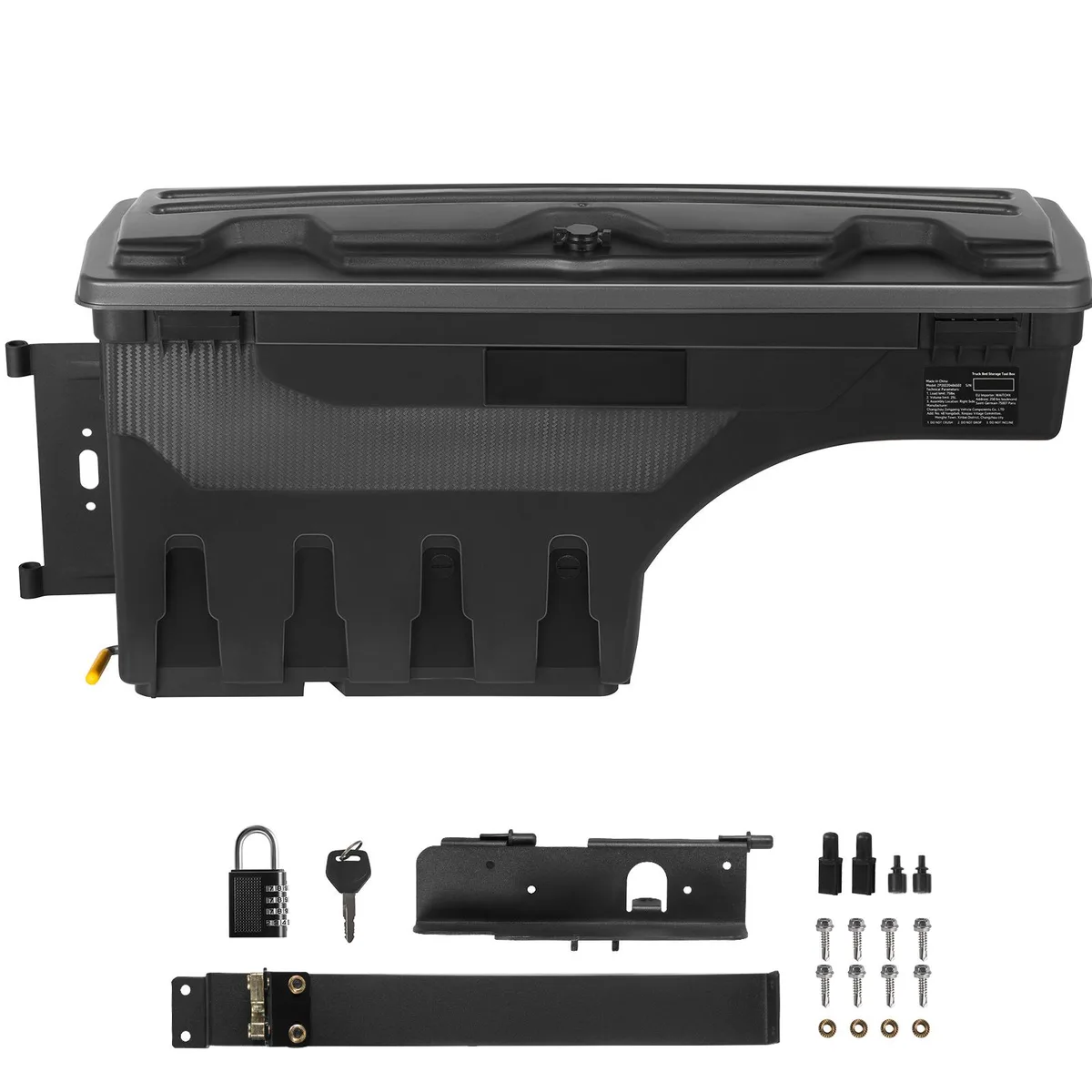 VEVOR VEVOR Truck Bed Storage Box 6.6 Gal 20 L Tundra 2007-2021 Driver Side Black — product photo