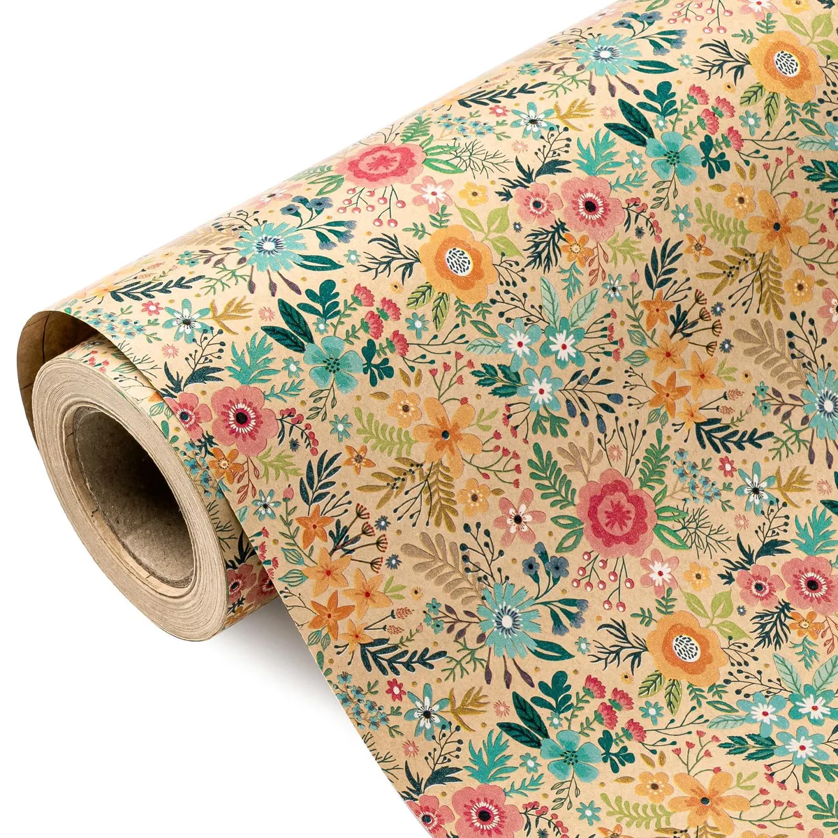  Avery BZP-17I3M-JD-K-FLO Floral paper craft roll 17 inch x 9.8 feet 65 lbs — product photo
