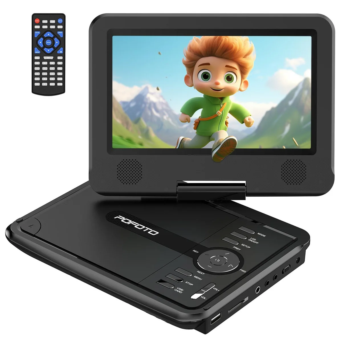 Panasonic PD07 9.5" Portable DVD Player 7.5" Swivel Screen Black — product photo