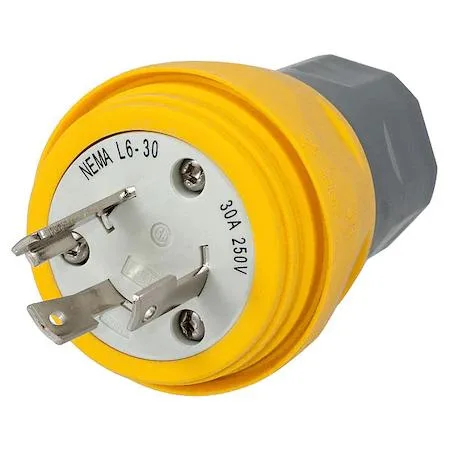 Hubbell Incorporated Hubbell Incorporated HBL28W48 Watertight Locking Plug L6-30P 30 A line protection — product photo