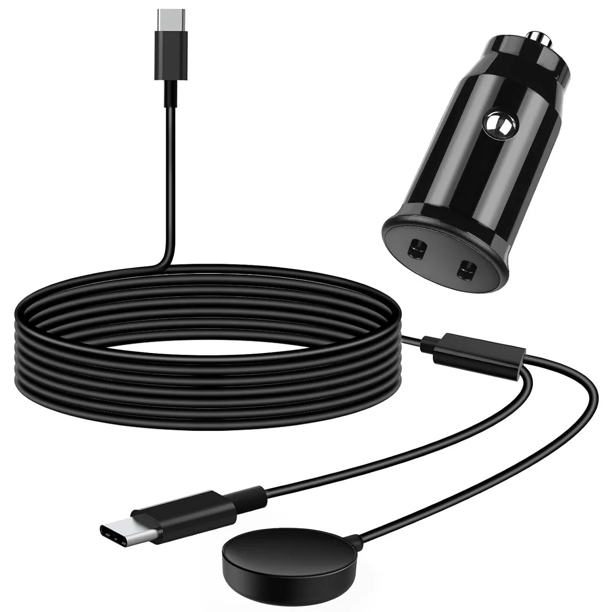 ETEIZU ETEIZU 40W 2-in-1 Car Charger Cable Watch Galaxy 5FT — product photo