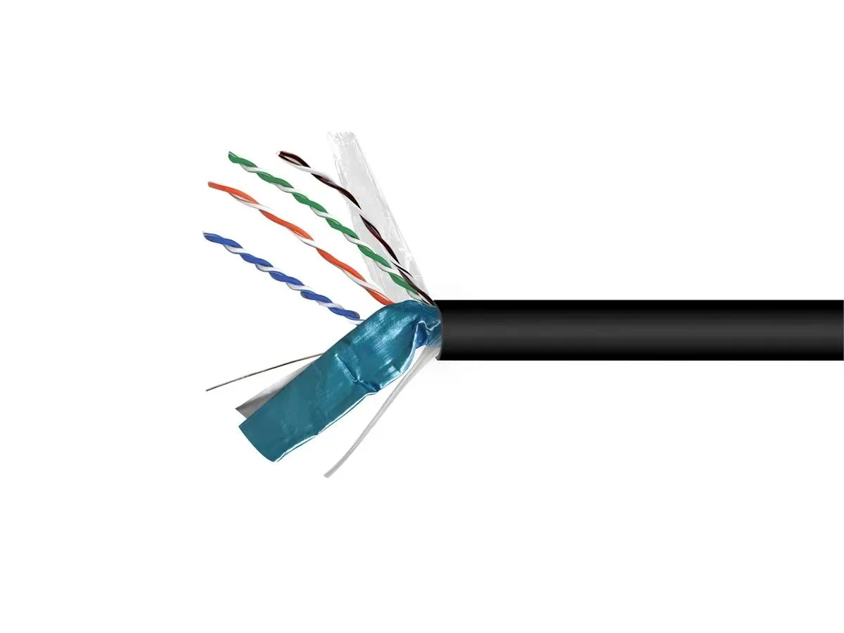 Monoprice Inc. Monoprice 118618 Cat5e STP solid bare copper 350MHz 304.8m black — product photo