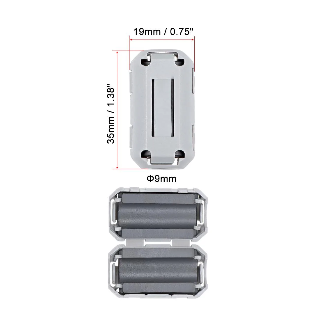 Unique-Bargains Unique-Bargains 9mm Wire Cap Connector Grey 10pcs 7.0-9.0mm fit — product photo