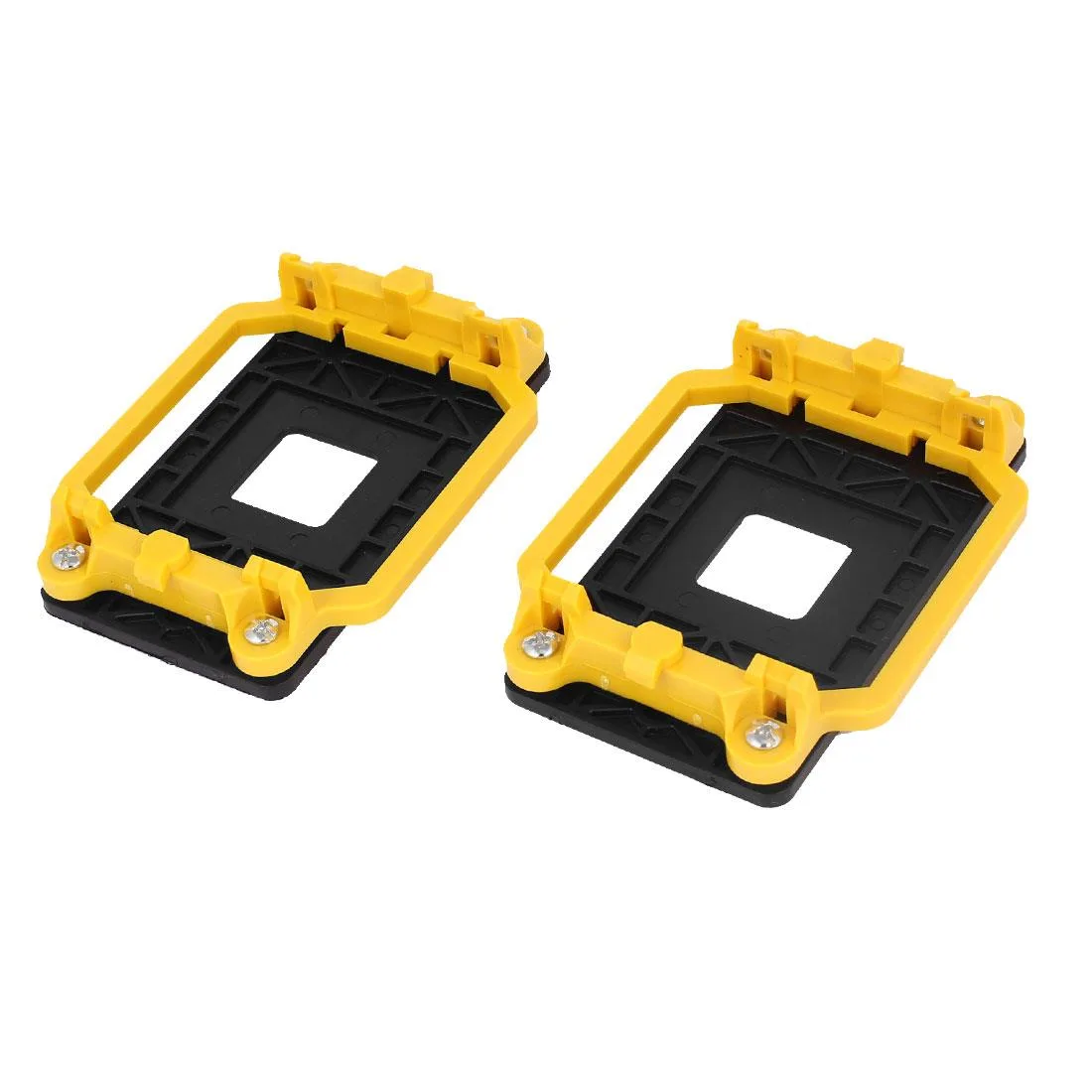 Global Bargains Global Bargains AMD AM2 940 CPU Fan Bracket Base Yellow 2pcs handheld pcs accessory — product photo