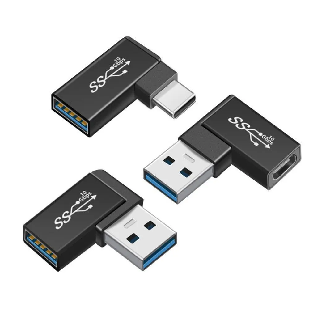 Vszerda Vszerda 3-pack 90° USB 3.1 Type-C to USB 3.0 Type-A adapters — product photo