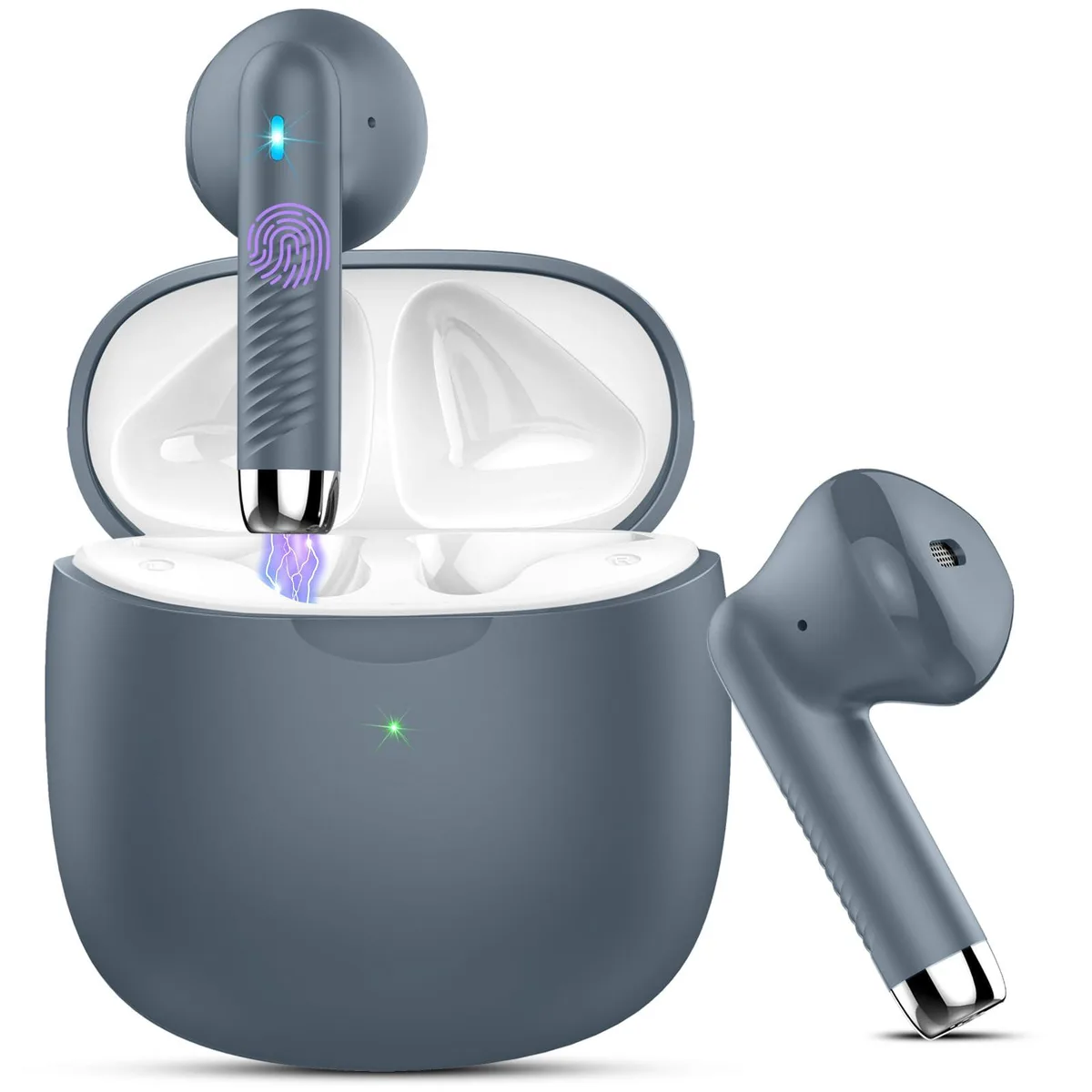 No Sew No Sew J51 In-Ear Headphones Dark Grey 13mm 32h Bluetooth 5.3 — product photo