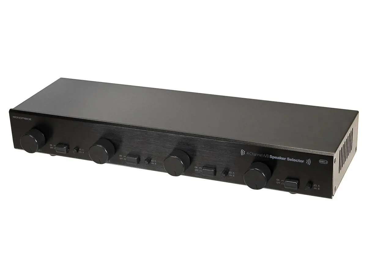 Monoprice Inc. Monoprice Dual Source 4-Channel A/B Speaker Selector With Volume Control — product photo