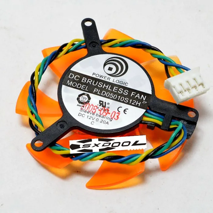 SXDOOL SXDOOL PLD05010S12H 47mm 12V 4-pin graphics card fan accessory — product photo