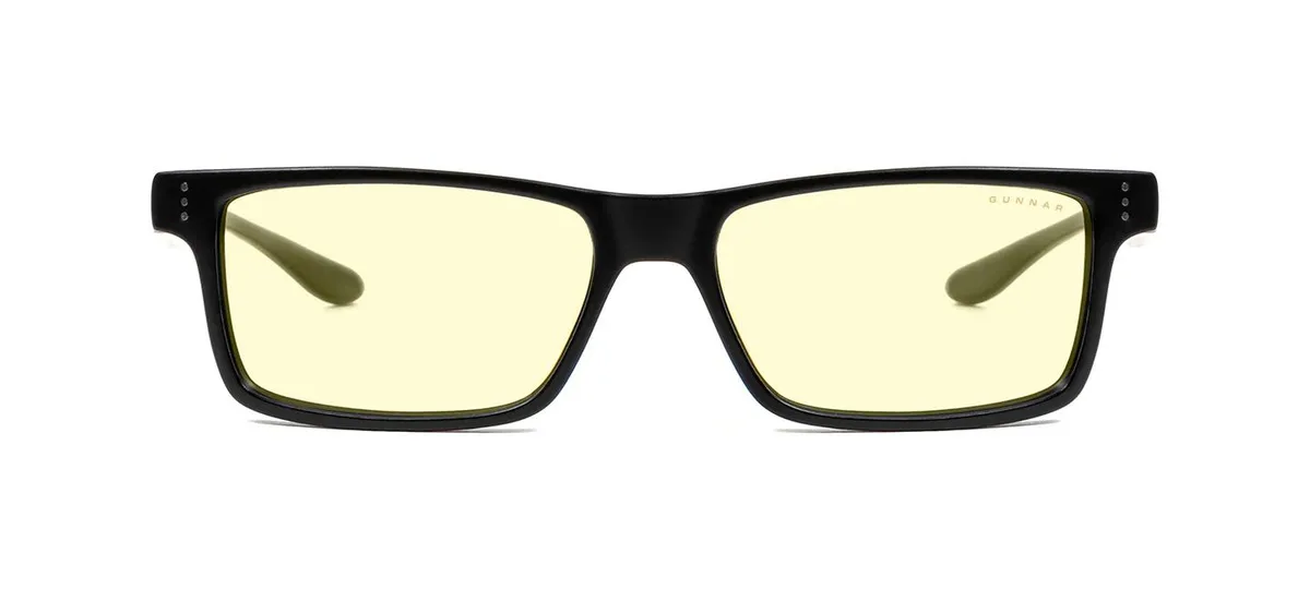 Gunnar Optiks, LLC. Gunnar Vertex Reading Glasses +2.50 Onyx Amber — product photo
