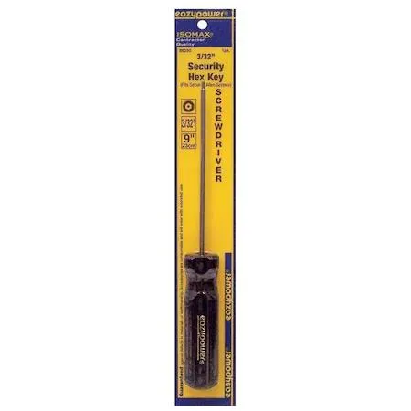 Eazypower Corp Eazypower Corp 86250 Tamper Resistant Screwdriver Hex 3/32" 5 in Round hand screwdriver — product photo