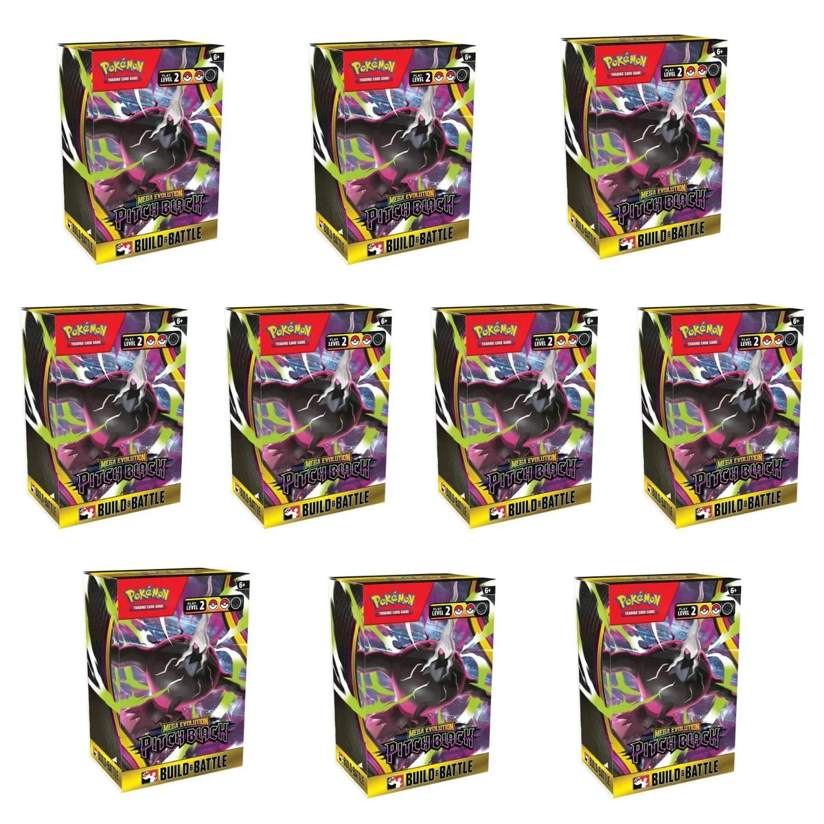Pokemon Pokemon Mega Evolution Pitch Black Build &amp; Battle Box 10-Pack trading card — product photo