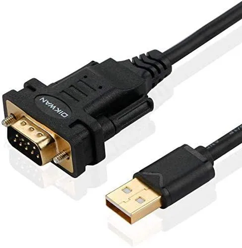 Brainwavz Brainwavz USB to RS232 Serial Adapter FTDI Chipset USB 2.0 Male DB9 6ft — product photo