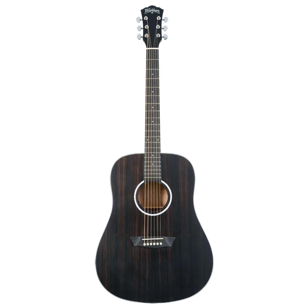 Washburn Washburn Deep Forest Ebony D acoustic-electric guitar — product photo