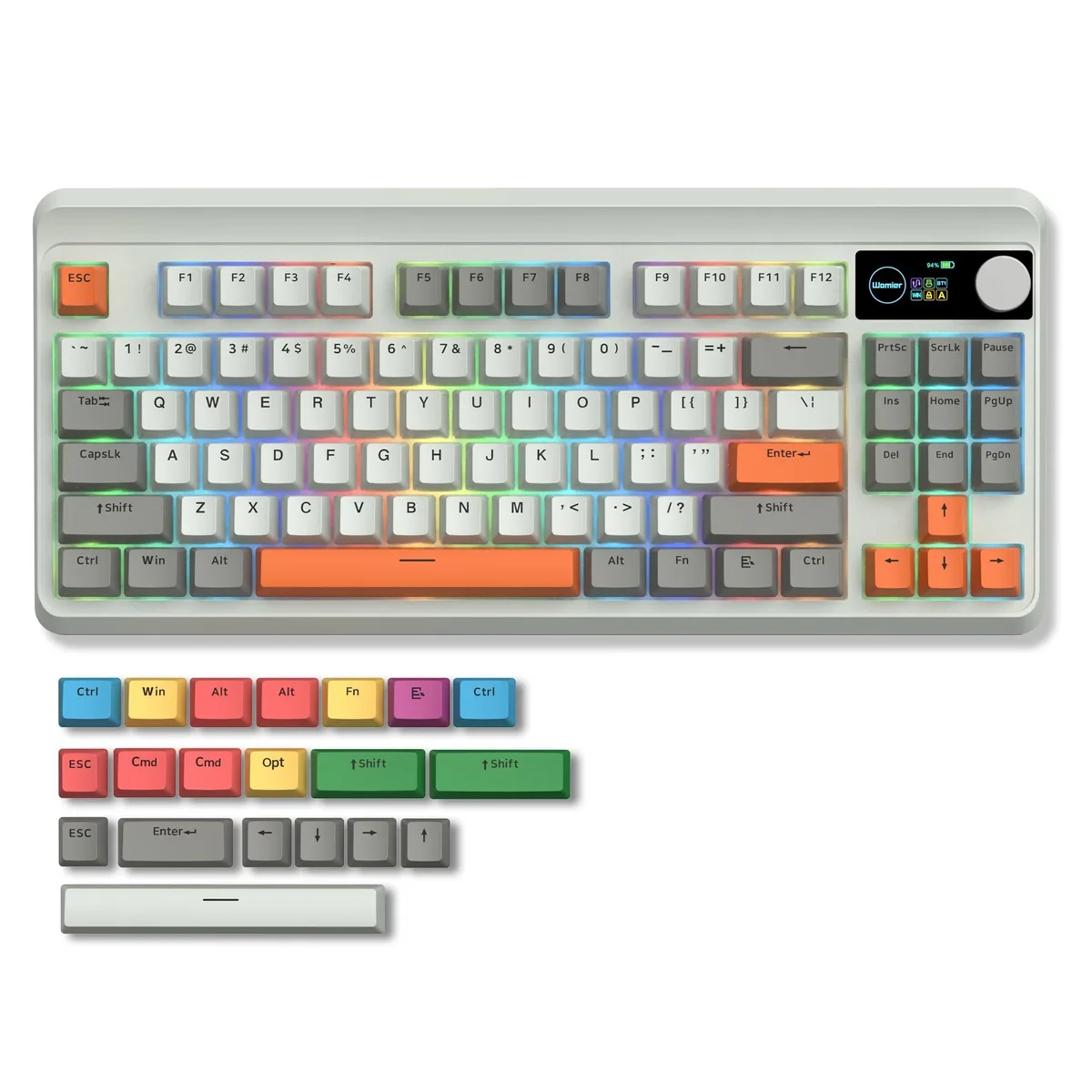 Womier Womier M87 75% Mechanical Keyboard Tactile Switches Carbon Black 87-key — product photo