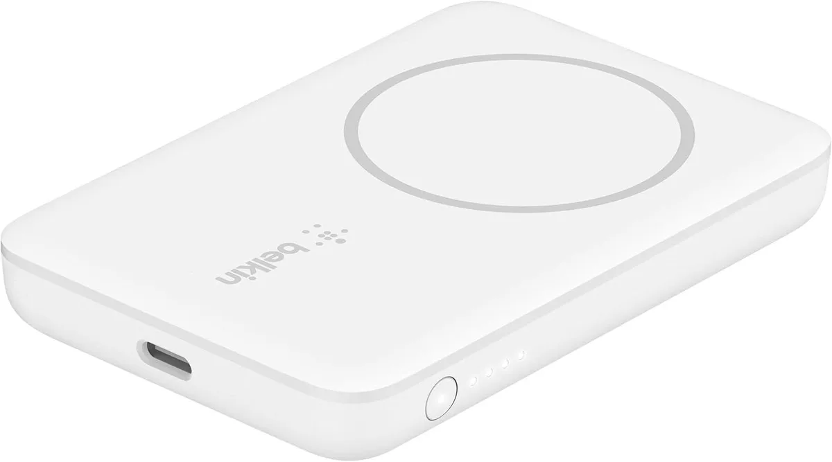 WOOJONG WOOJONG 2500 mAh MagSafe Wireless Power Bank White — product photo