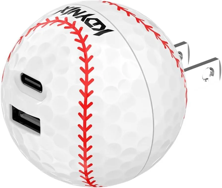 KDYNIX KDYNIX HK-45W-AC-Baseball 45W USB-C USB-A charger Baseball — product photo