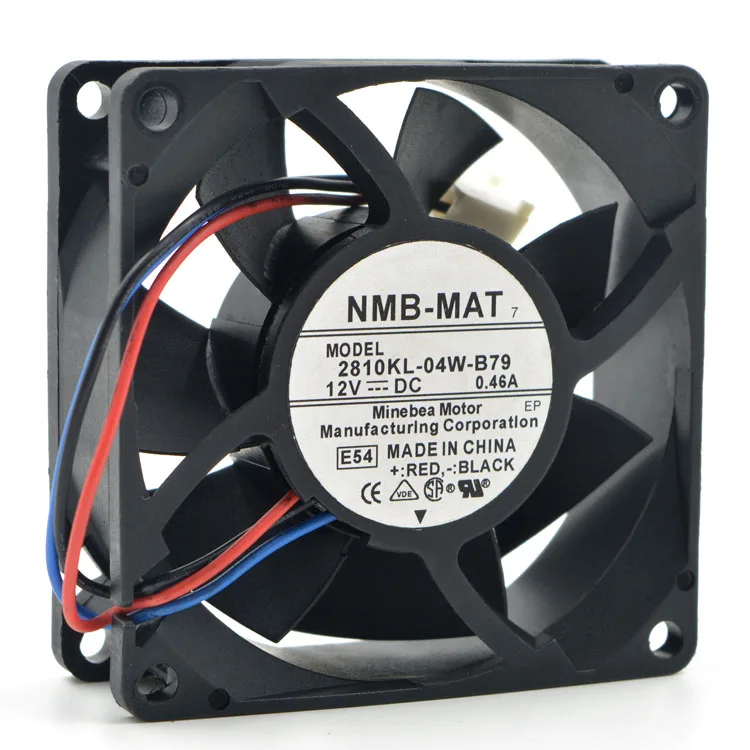 Zyvpee Zyvpee 2810KL-04W-B79 70mm 12V 0.46A 3-Wire Ball Bearing Case Fan — product photo