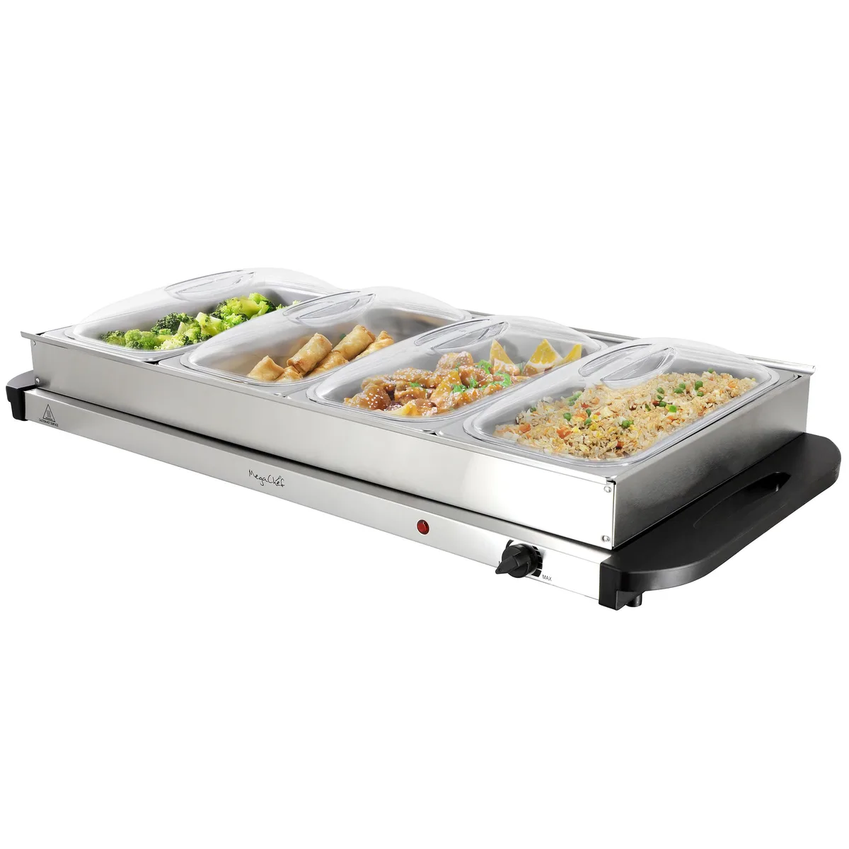 MegaChef MegaChef Buffet Server & Food Warmer 4 Removable Sectional Trays — product photo