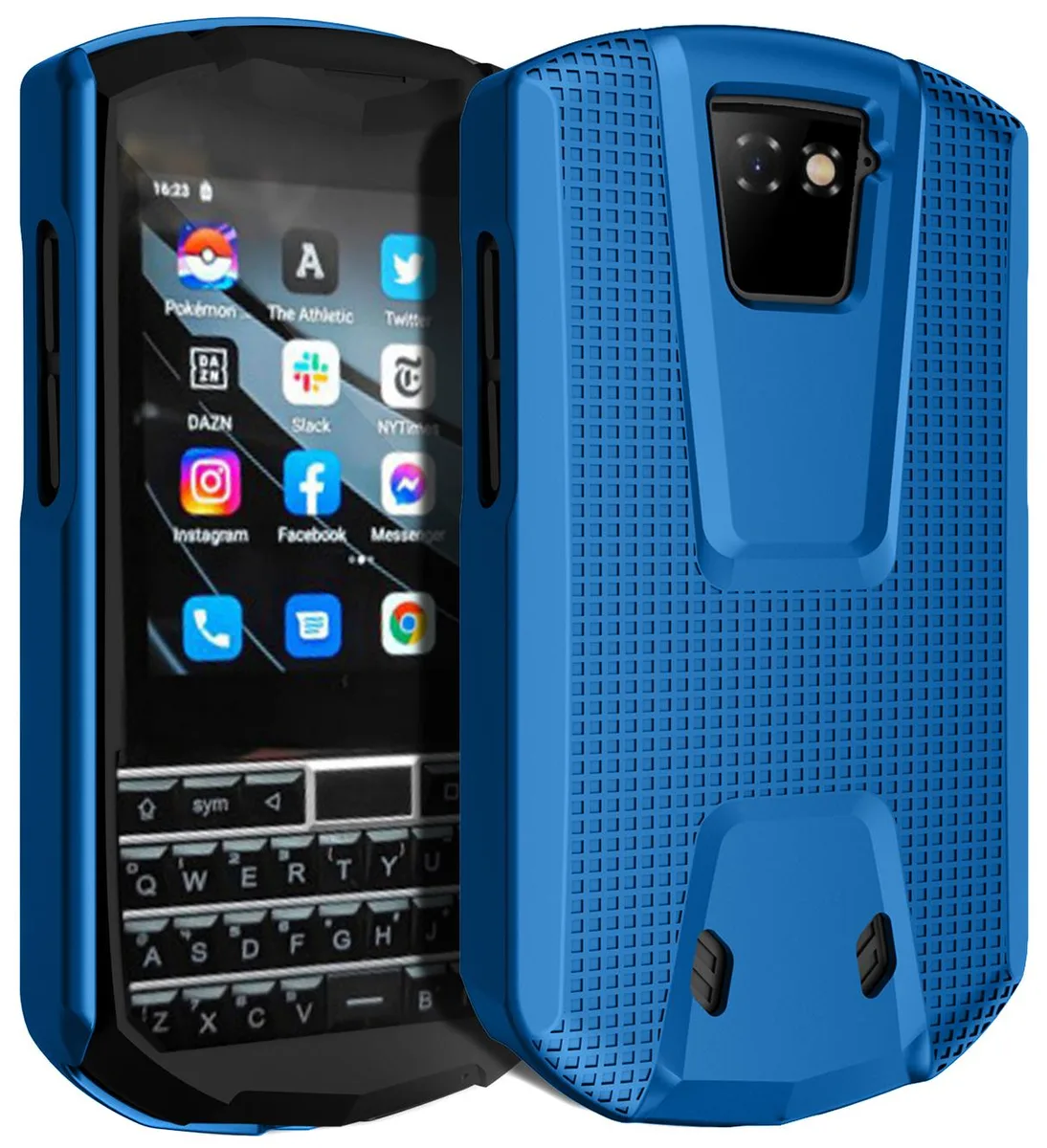 Nakedcellphone Nakedcellphone Ribbed Slim Phone Case for Unihertz Titan Pocket - Blue — product photo