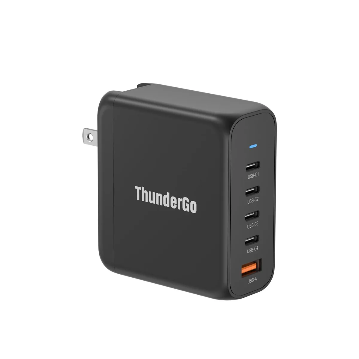  ThunderGo 140W 5-Port USB C Charger 4 USB-C 1 USB-A GaN — product photo