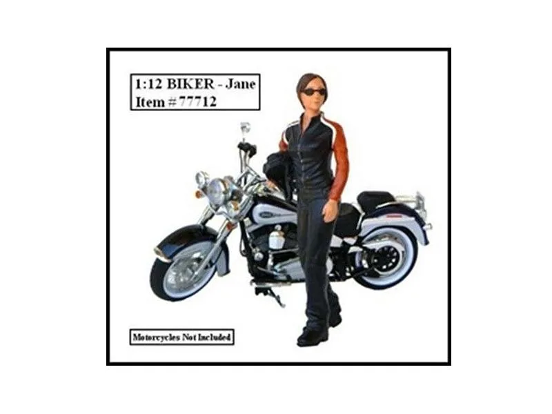 American Diorama American Diorama 77712 Biker Jane Figure 1:12 5.5 inches — product photo