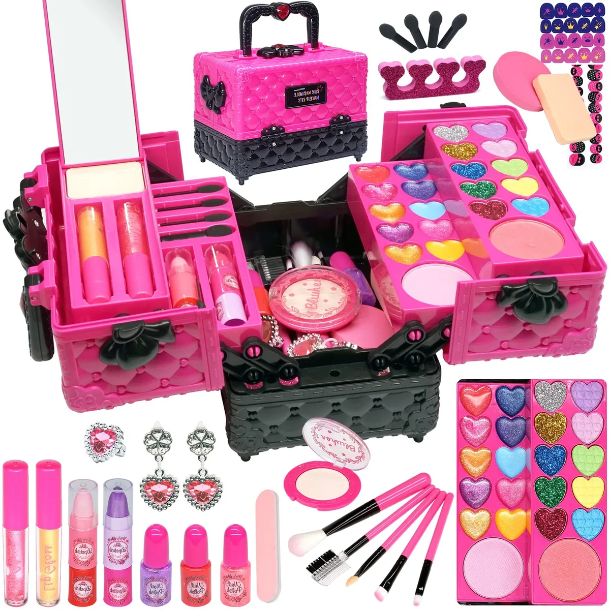 Amerrly 52 PCS Kids Makeup Kit with Cosmetic Case — product photo