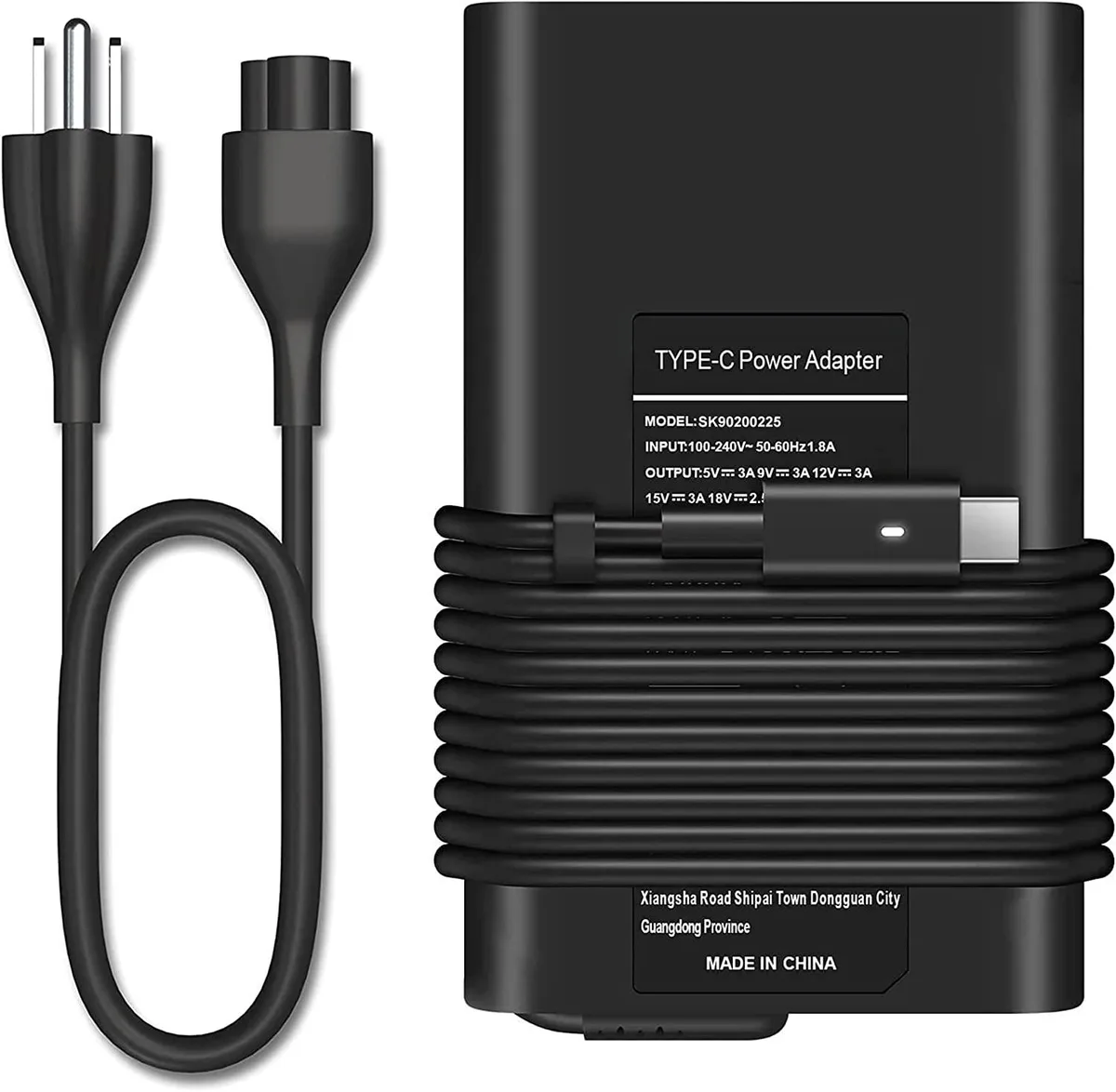 BONAEVER BONAEVER 45W USB-C Laptop Charger for Dell XPS 13 9350 9360 9365 9370 9380 — product photo