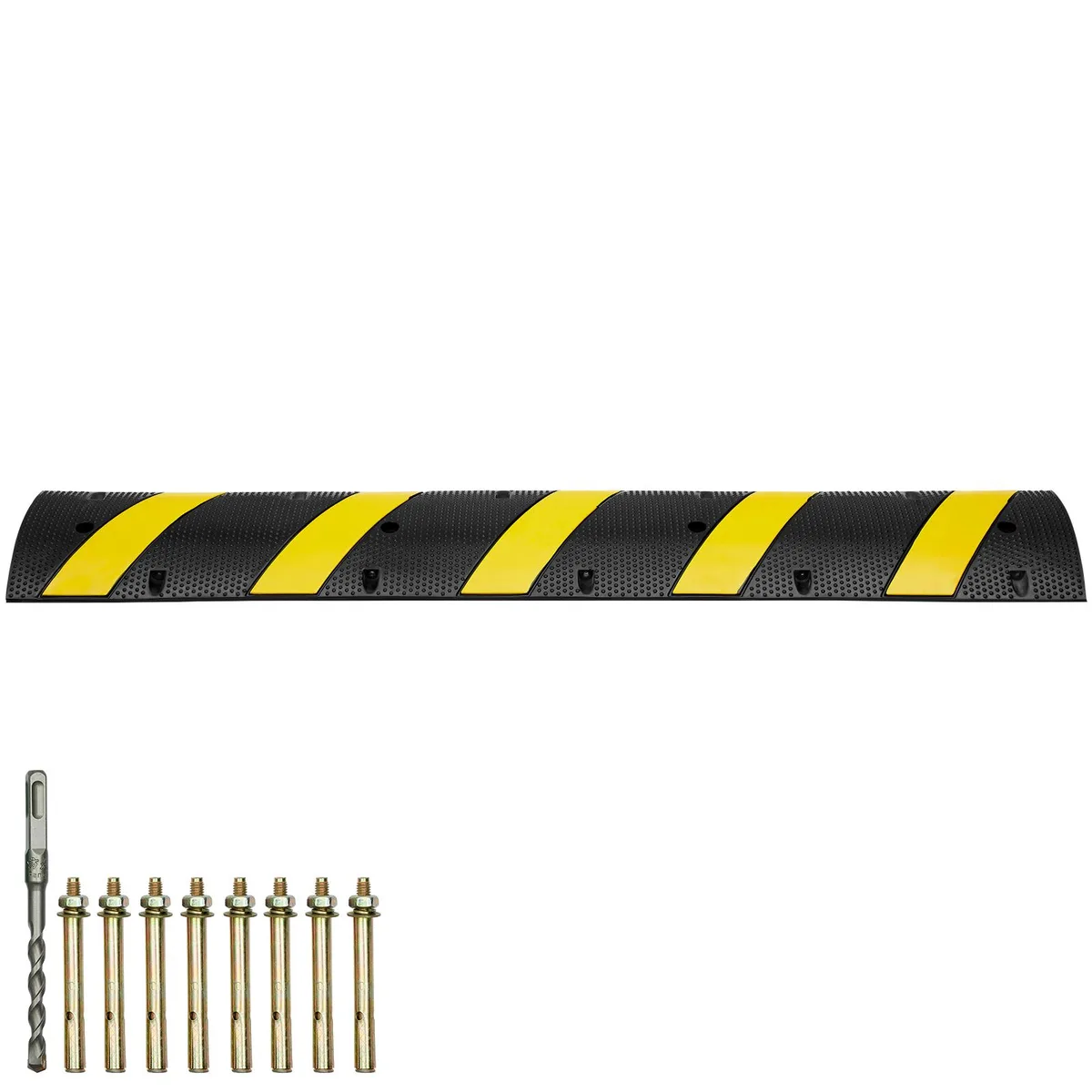VEVOR VEVOR RS1830A-2 2-pack rubber speed hump 72 in 2-channel 22000 lbs — product photo