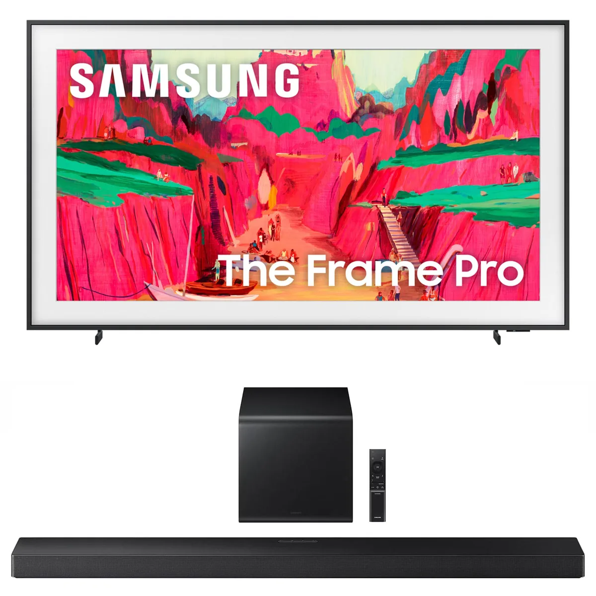 SAMSUNG SAMSUNG QN65LS03FWFXZA 65" Neo QLED TV + HW-QS700F 3.1.2 Soundbar — product photo