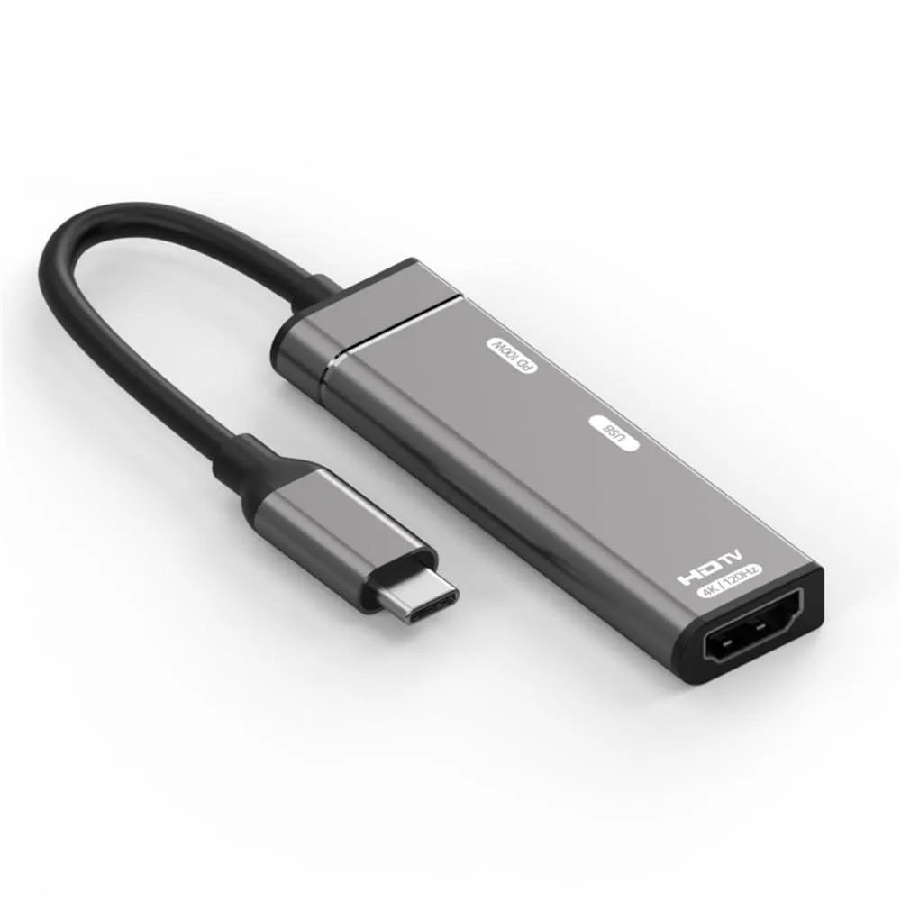 Fervit Fervit USB-C to HDMI 4K@120Hz USB 3.0 OTG Adapter PD 100W — product photo