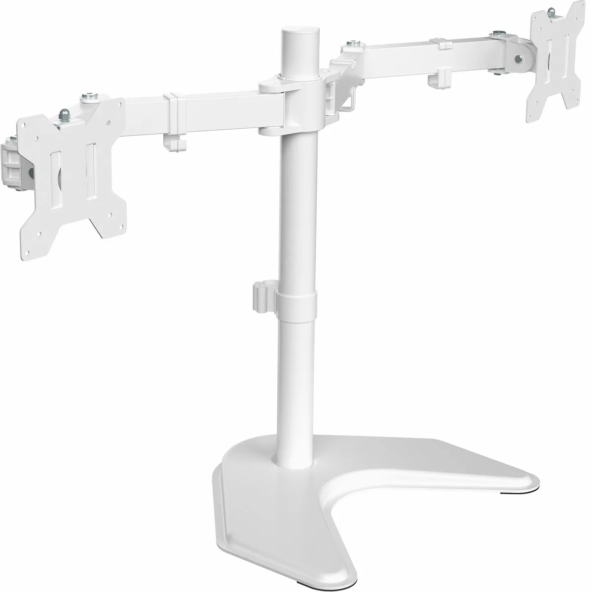 VIVO VIVO White Dual Monitor Desk Stand Mount 13-27" 22 lbs — product photo