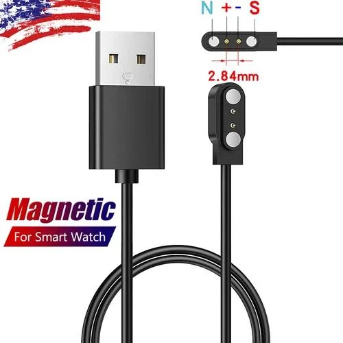  ID205LID205SID206EW1IW1 2.84mm 2-pin magnetic USB charger — product photo