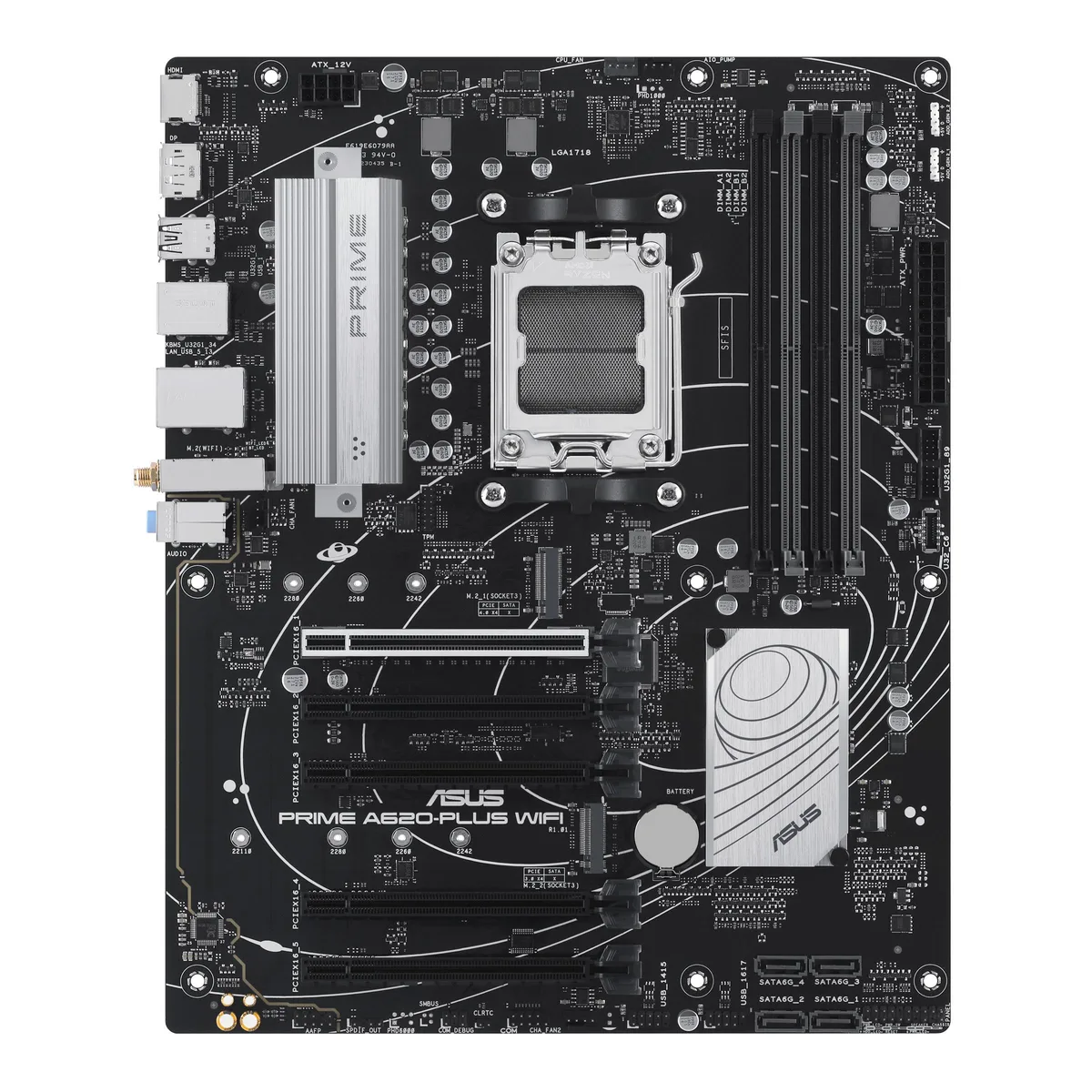ASUS ASUS PRIME A620-PLUS WIFI AMD AM5 DDR5 ATX Motherboard — product photo