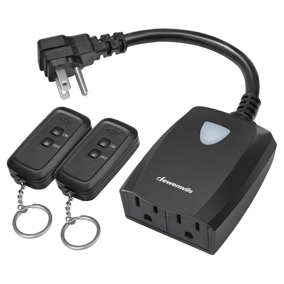 TP-LINK HRS201F Smart Plug 15A 1875W 100ft 2 remotes — product photo