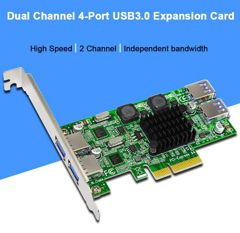 YINGHUA YINGHUA USB 3.0 PCI-E 4 Port Expansion Card — product photo