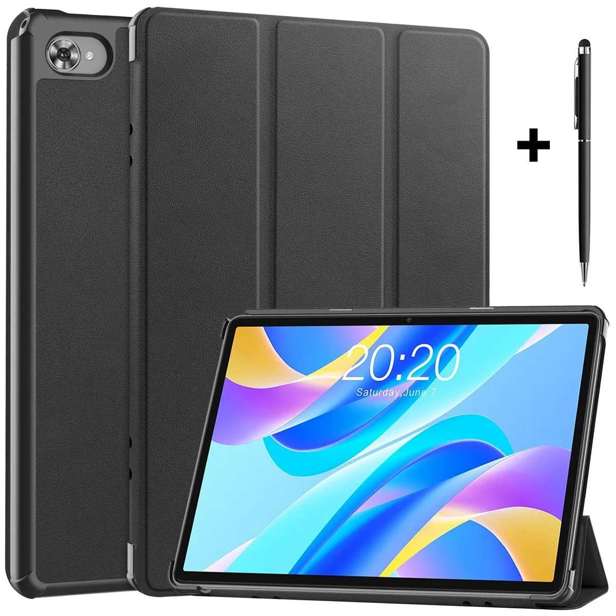 Werleo Werleo Hard Case for Teclast M40 Plus / P30S / P40HD 10.1 inch Black with Stylus — product photo