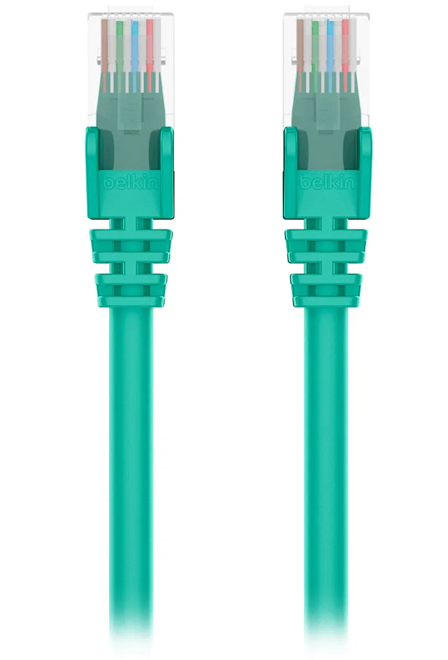 Belkin Belkin A3L980-05-GRN-S Cat 6 network ethernet cable 5 ft green — product photo