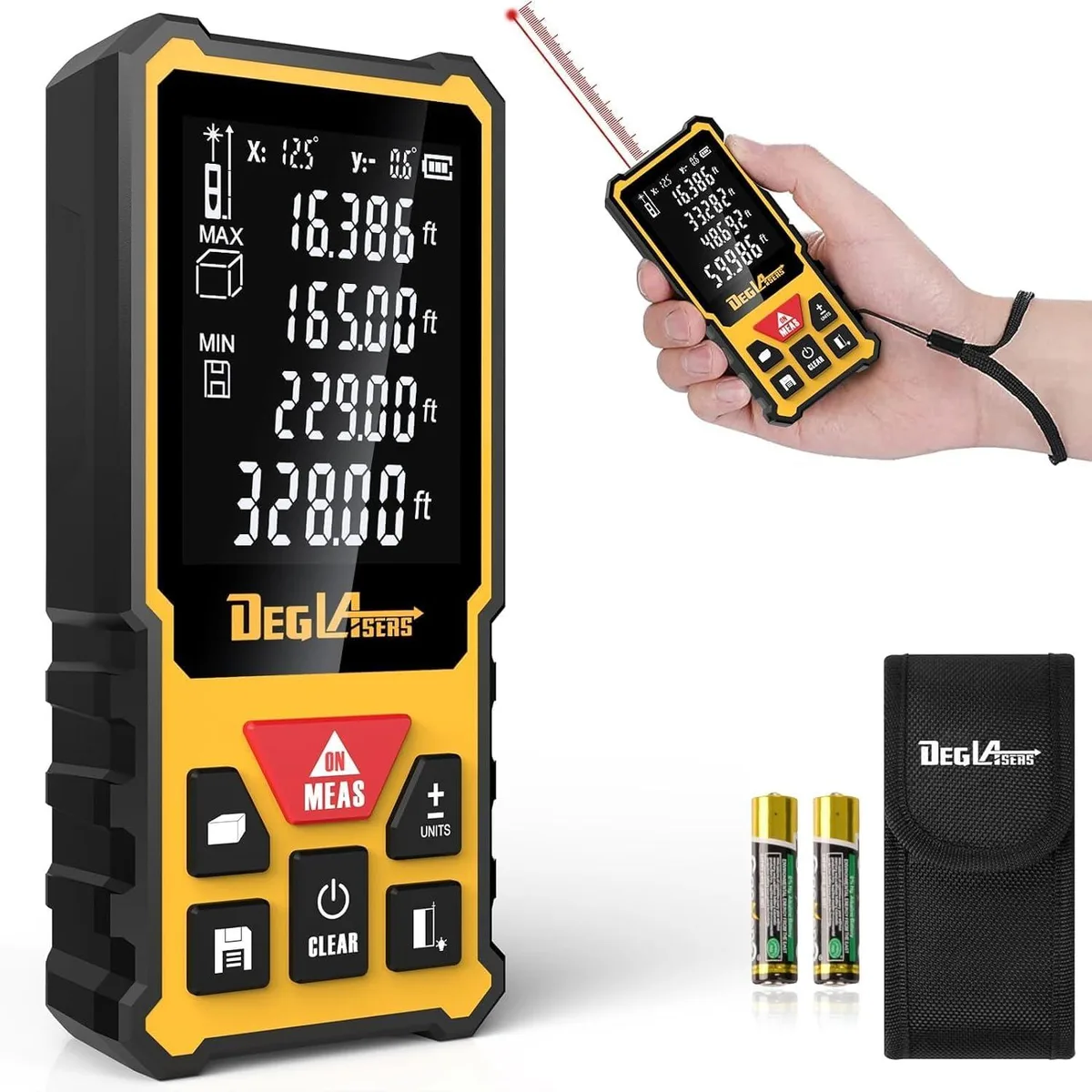  Laser Measurement Tool 328 ft Dual Angle Display — product photo