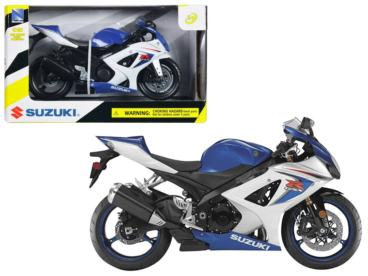 New Ray Toys New Ray Toys 2008 Suzuki GSX-R1000 Blue 1/12 Motorcycle — product photo