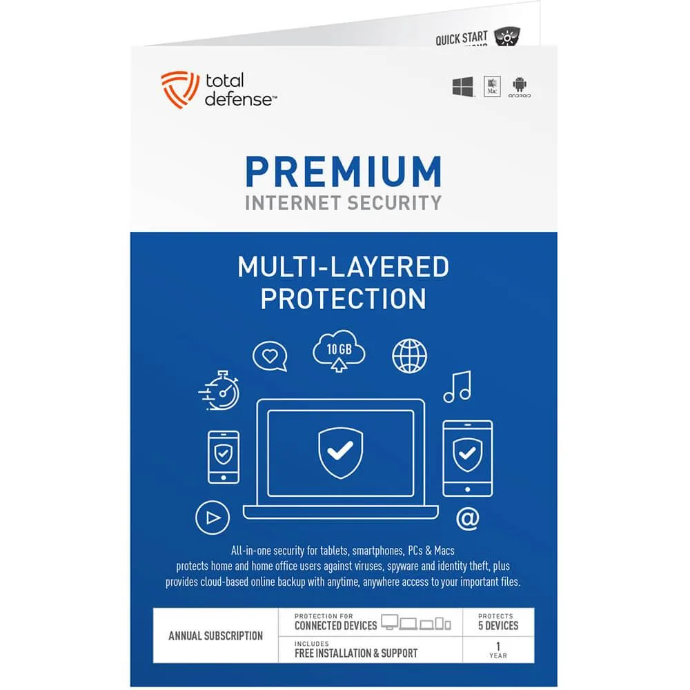 Total Defense Total Defense TLD13138 Premium Internet Security 10GB — product photo