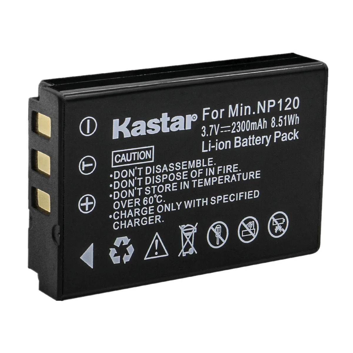 Kastar Kastar NP-120 camera battery 3.7V 2300mAh 8.51Wh — product photo