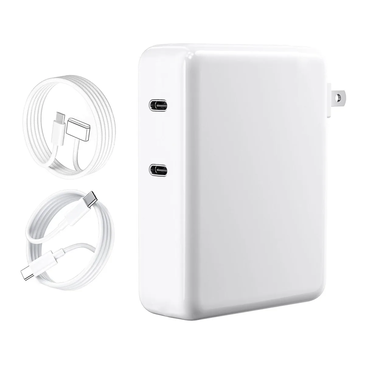  DELL ZETX280WU 280W Dual USB-C Charger with 6.6ft Cables — product photo