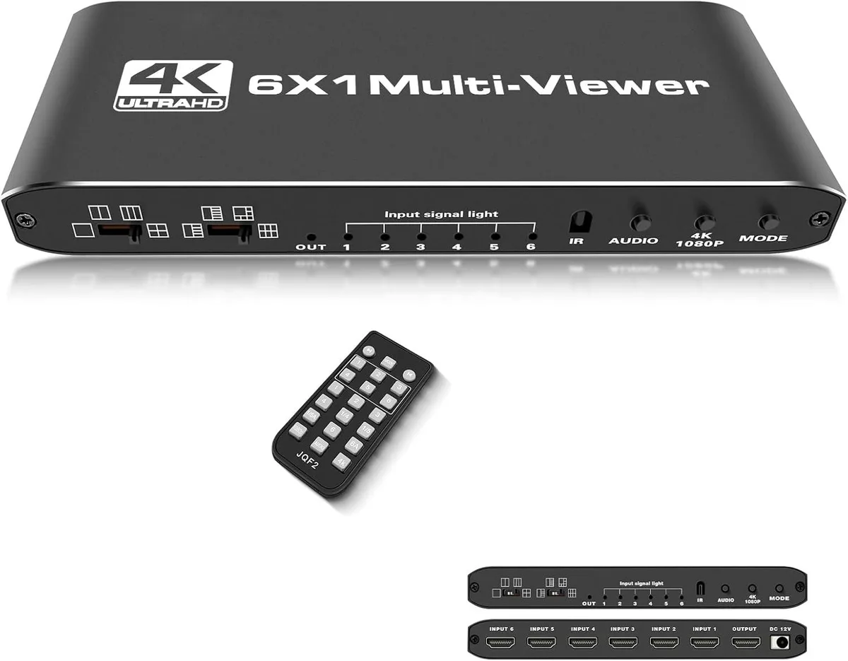 Jansicotek Jansicotek 6x1 HDMI Multiviewer 4K@30Hz 8 Modes — product photo
