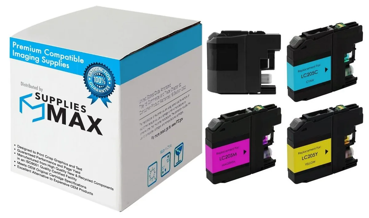 SuppliesMax SuppliesMax LC-209MP Extra High Yield Inkjet Combo Pack (BK/C/M/Y) 2400 pages — product photo