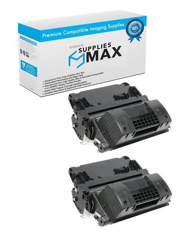 SuppliesMax SuppliesMax HP CE390XJD Jumbo Toner Cartridge 2 Pack Black 40000 Pages — product photo