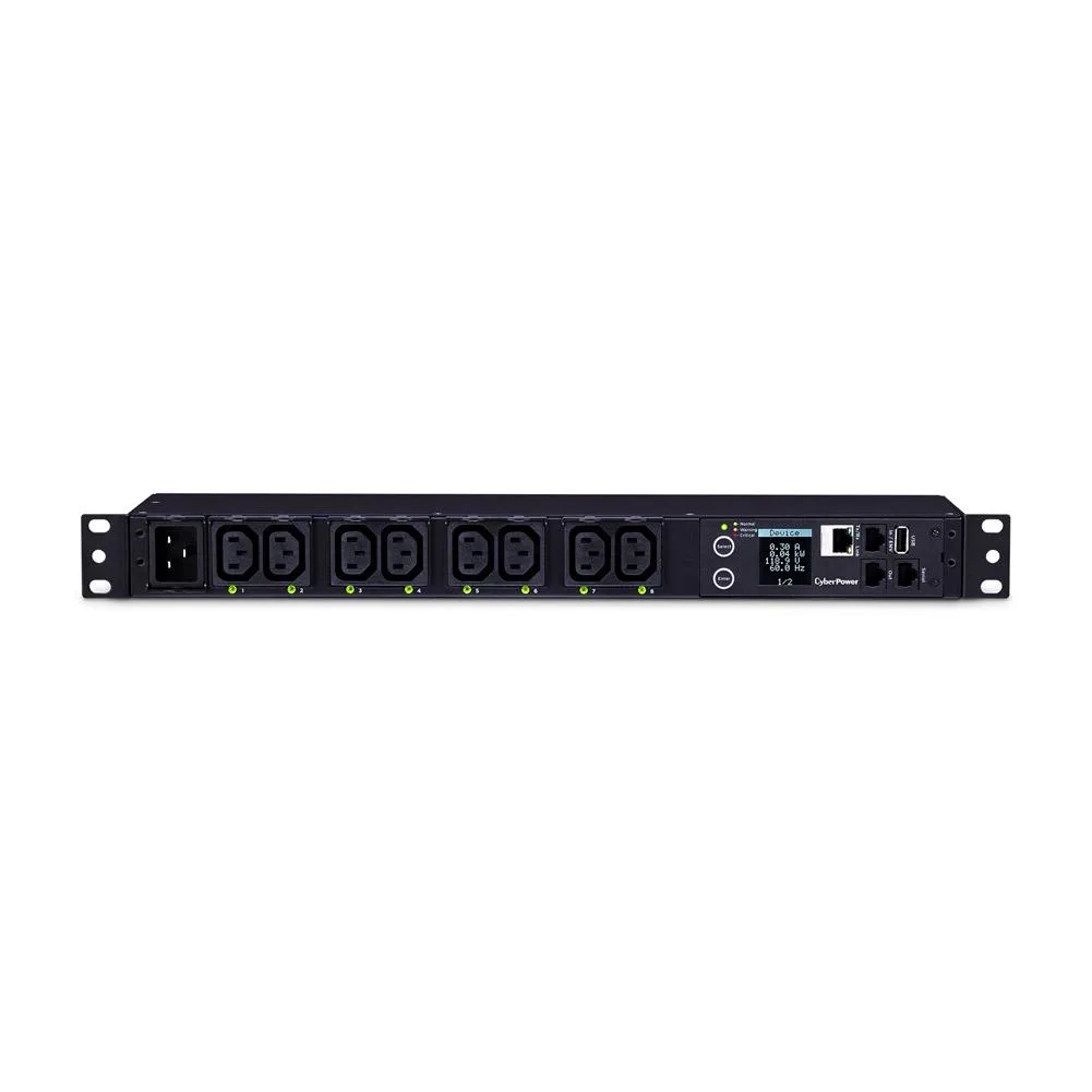 CyberPower CyberPower PDU81005 Switched Metered 1U PDU 20A 8xC13 10ft — product photo