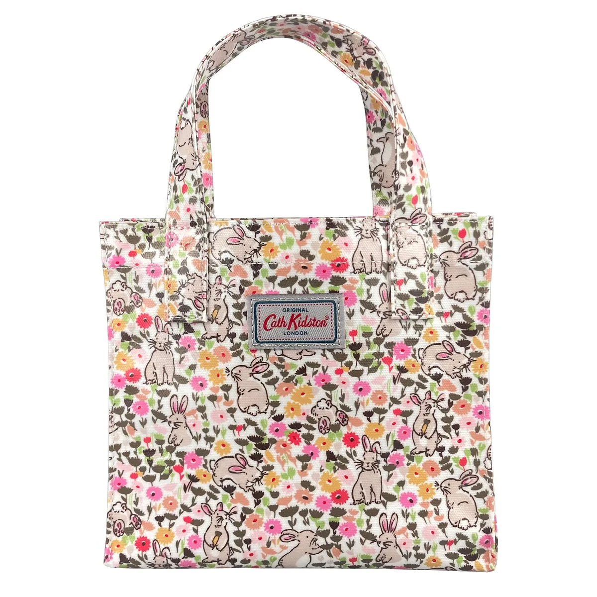 Cath Kidston Cath Kidston Small Bookbag Bunny Meadow Linen White Oilcloth — product photo